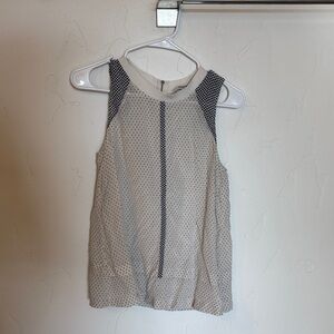 Madewell Black and White Polka Dot Blouse